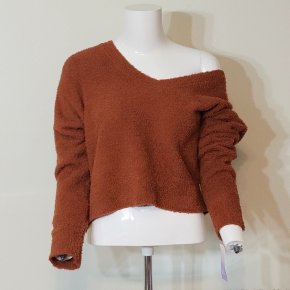 Stars Above Loungewear Sweater Brown / Orange - Picture 3 of 10
